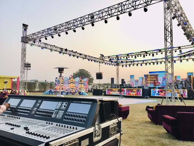 Sound Systema and Led wall for Outdoor Event Setup